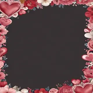 heart border png aesthetic