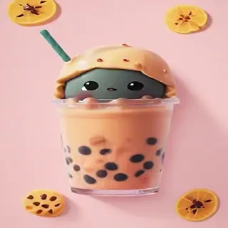 aesthetic cute boba wallpaper