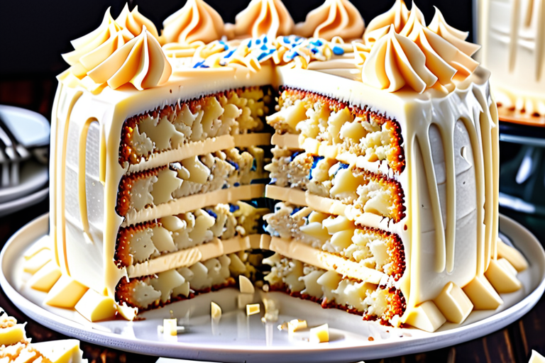 white german chocolate cake with cream cheese filling