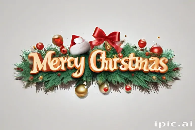 text merry christmas png