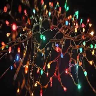 christmas lights iphone wallpaper