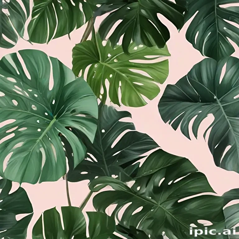 aesthetic monstera wallpaper