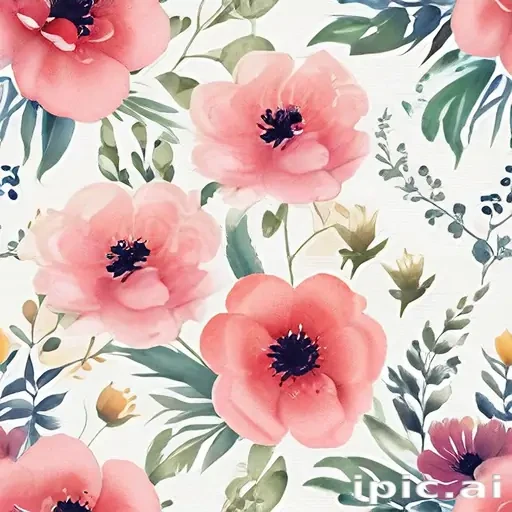 watercolor flowers clipart