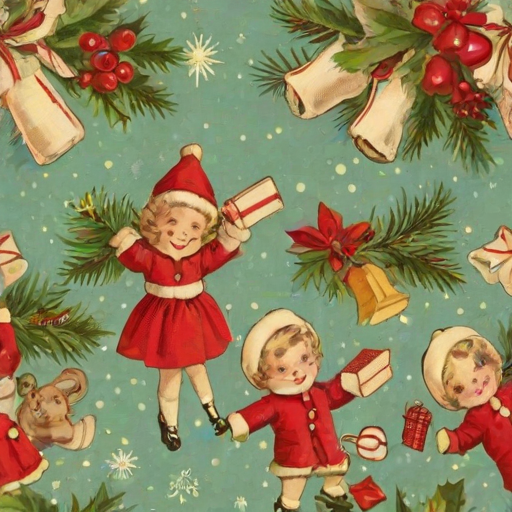 vintage merry christmas