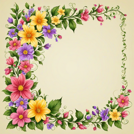 clipart borders flowers