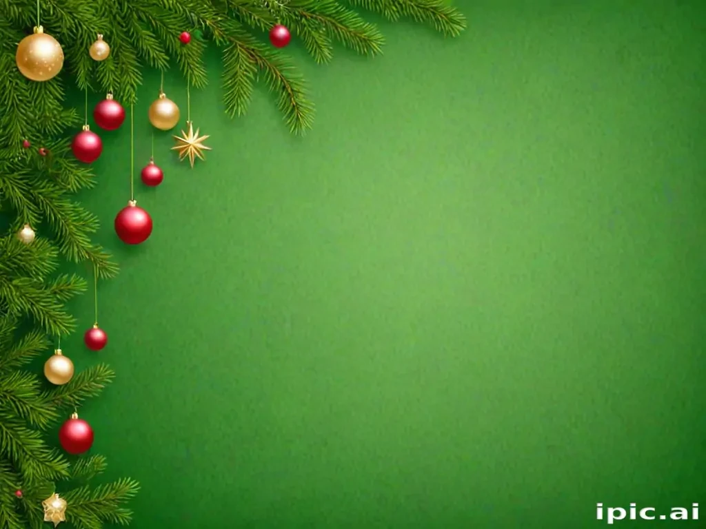 green christmas bg
