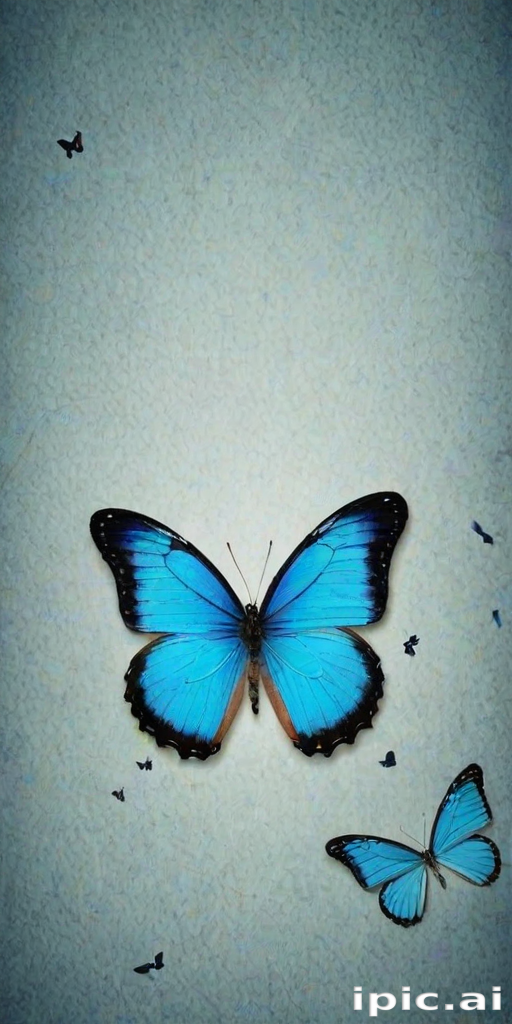 blue butterfly background