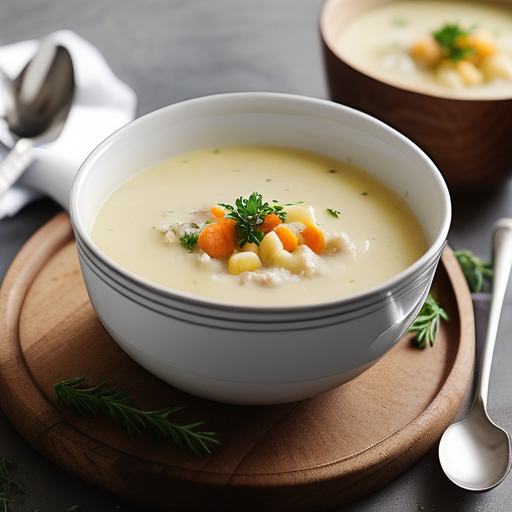 soup made with mashed potatoes