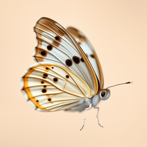 regenerate a high-resolution close-up image of a butterfly with detailed wing patterns, using a DSLR camera with a 100mm macro lens, aperture f/2.8, shutter speed 1/200s, ISO 100, soft natural lighting, on a neutral background for enhanced clarity and color vibrancy