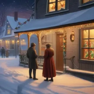 vintage christmas illustration