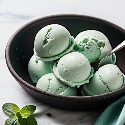 mint ice cream without chocolate chips