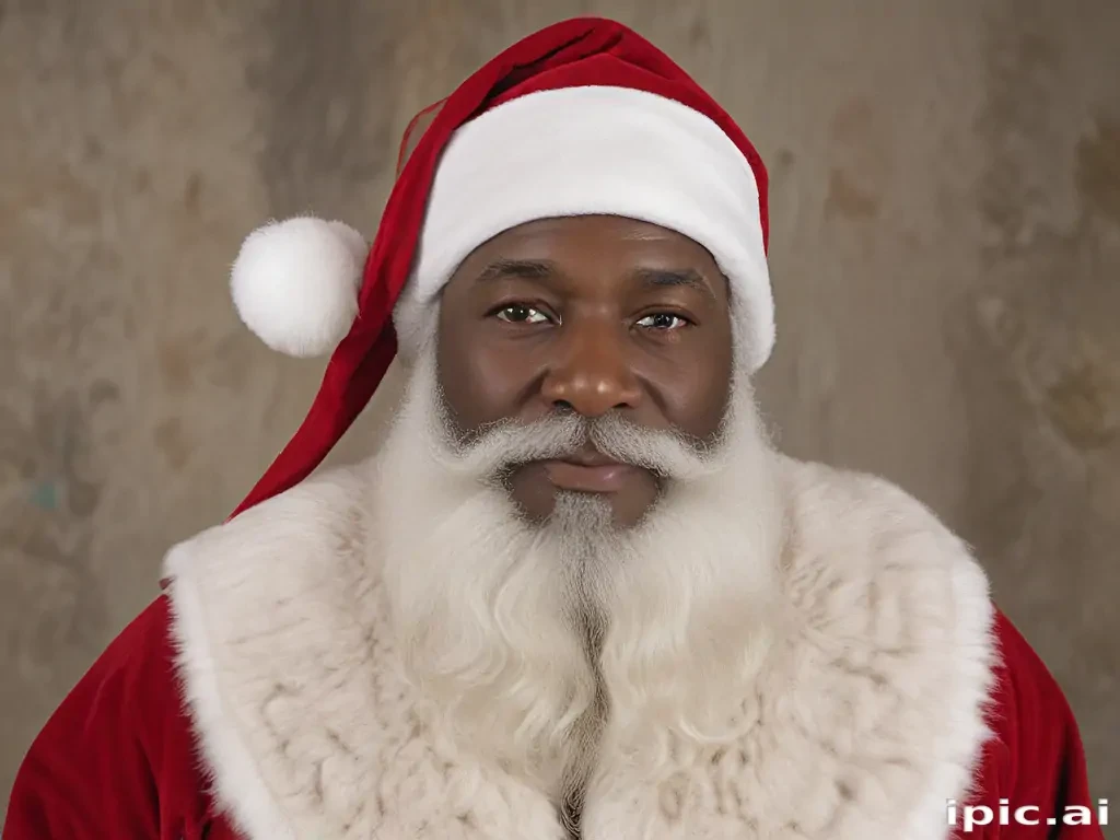 image of black santa