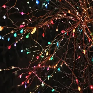 christmas lights iphone wallpaper