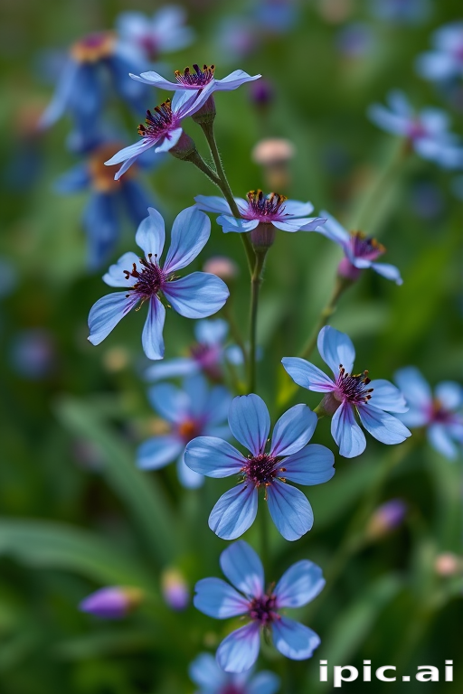 blue flowers png