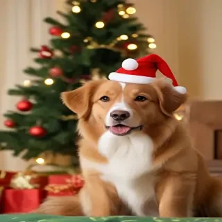 dog christmas backgrounds