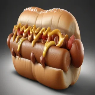hot dog clipart black and white
