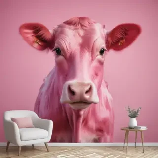 pink cow print wallpaper