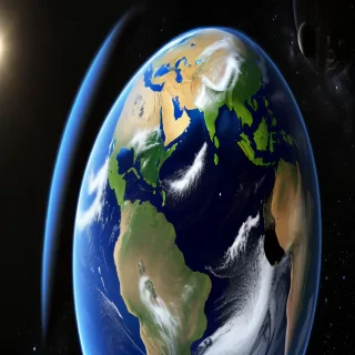 cartoon picture of the planet earth