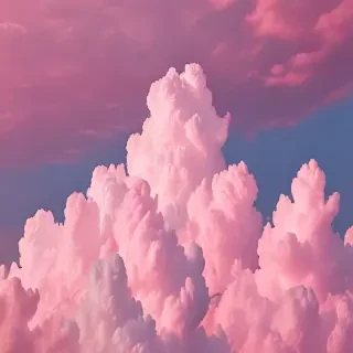 aesthetic pink clouds