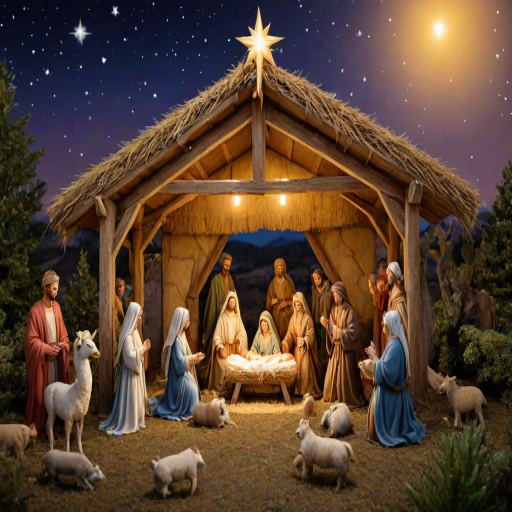 free christmas nativity scene