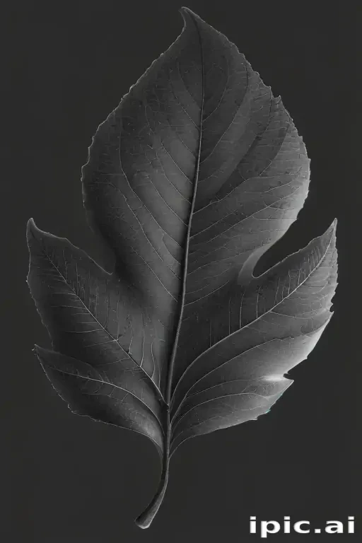 leaf clip art black and white