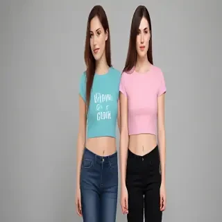 crop top shirt mockup
