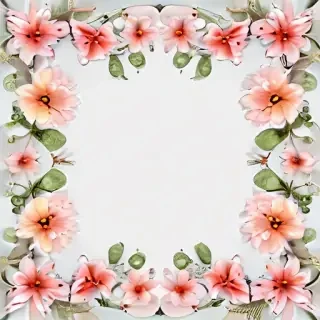 flower transparent border
