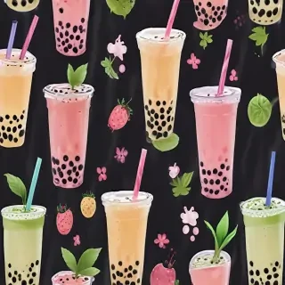 bubble tea wallpaper