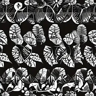 black and white clipart leaf