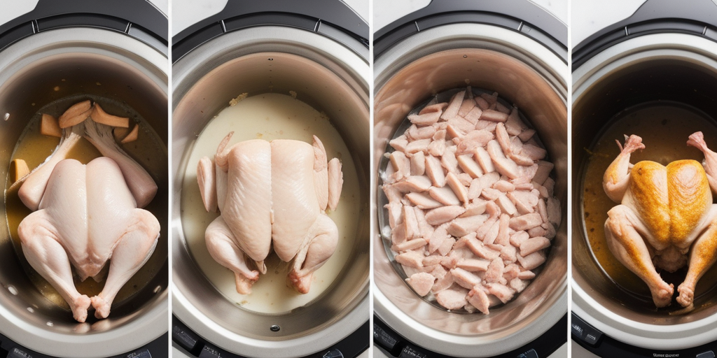 how long to cook frozen chicken in a crockpot