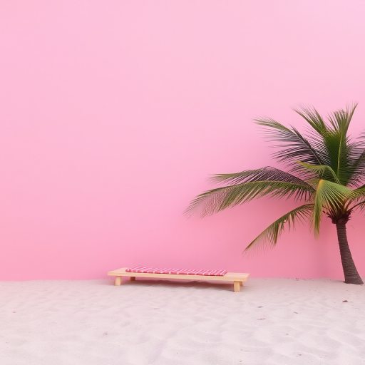 pastel pink beach wallpaper