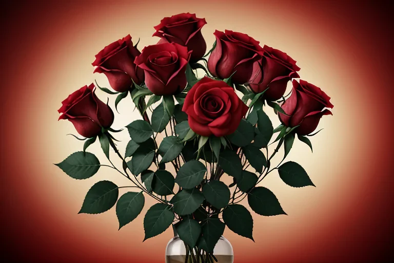 background red roses