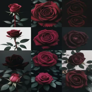 dark rose aesthetic
