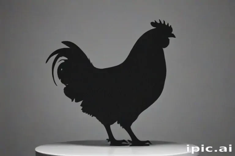 silhouette of a chicken