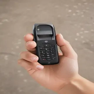 hand holding cell phone