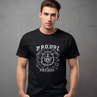 black t shirt mockup free