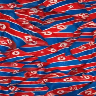 north korea flag