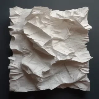 crumpled up paper