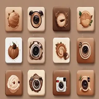 aesthetics brown instagram highlight icons