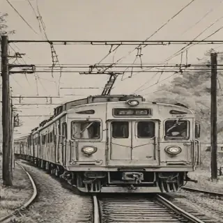 train drawing