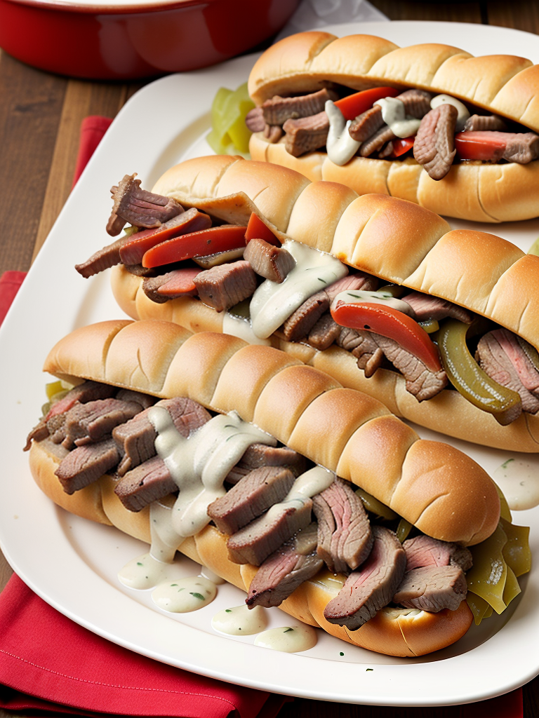 philly cheesesteak with roast beef