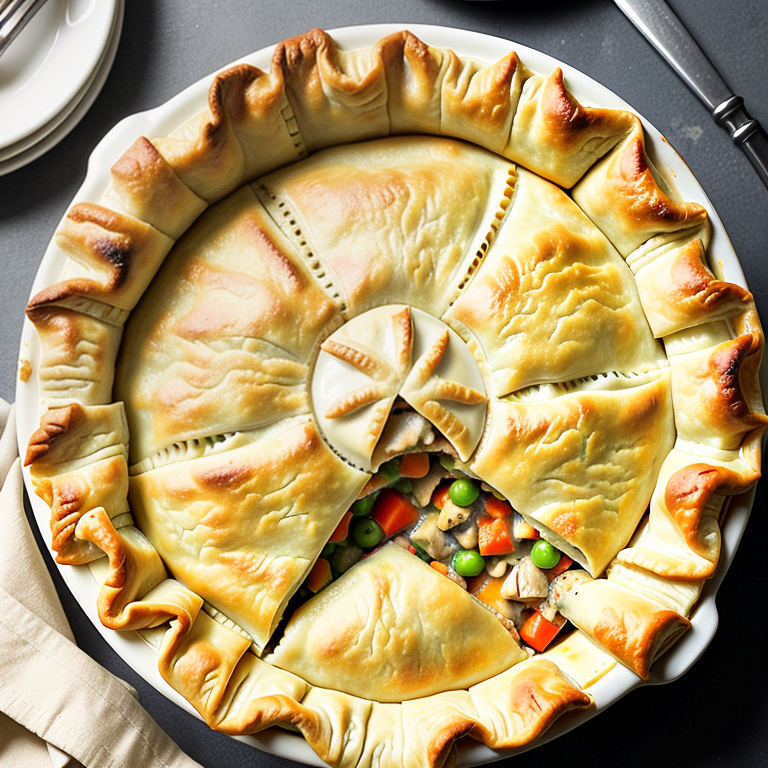 chicken pot pie with filo dough