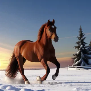pictures of christmas horses