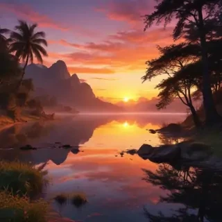 aesthetic wallpaper sunset