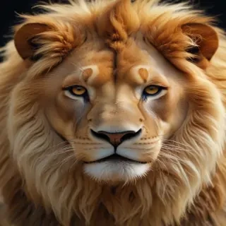 transparent lion