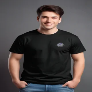 black t shirt mockup