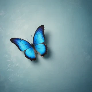 blue butterfly background