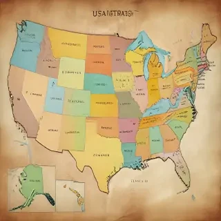 map of usa states