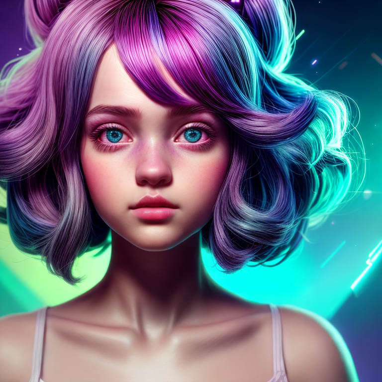 Free Ai Image Generator Cute girl , cinematic lighting, volumetric ...