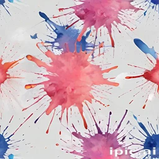 transparent paint splatter